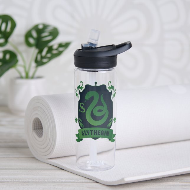 Ornate SLYTHERIN™ House Crest Water Bottle (Yoga)