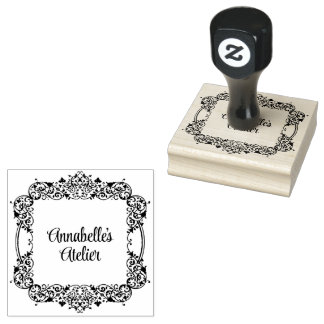 Ornate Square Wreath Customizable Product Stamp