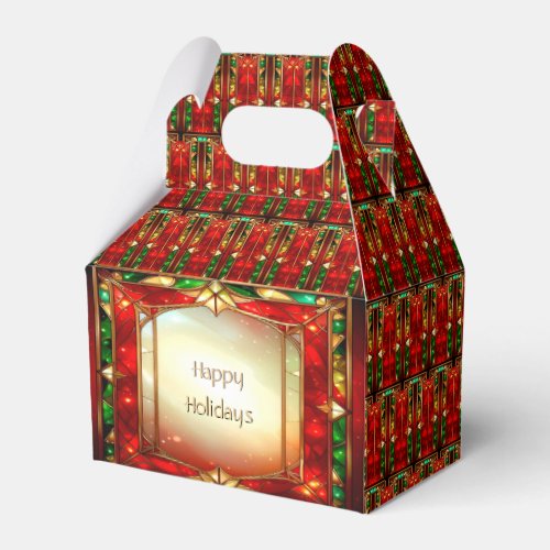Ornate Stained Glass Favor Box