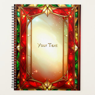 Ornate Stained Glass Frame Holiday Planner