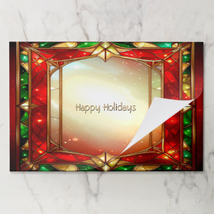 Ornate Stained Glass Pattern Tearaway Placemat