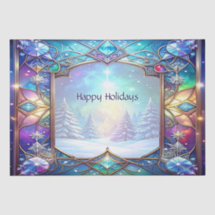 Ornate Stained Glass Pattern Tissue Paper