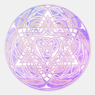 Ornate Star of David Jewish Classic Round Sticker