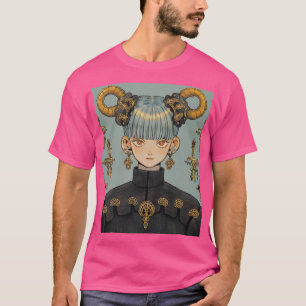 Ornate Steampunk Fantasy Anime Girl T-Shirt