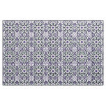 Ornate Symmetrical Floral Pattern Fabric