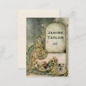 Ornate Victorian Scroll Window Business Card (Front/Back)