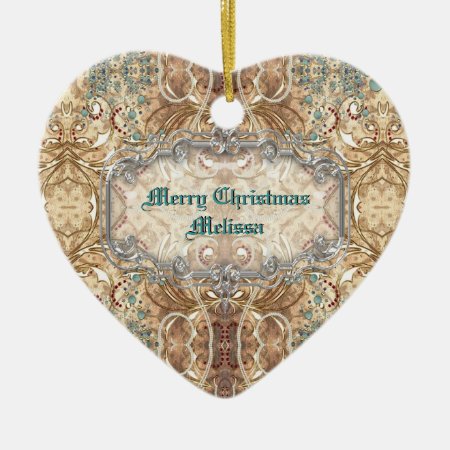 Ornate Victorian Style Heart Ornament