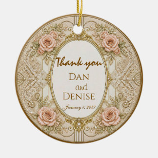 Ornate Vintage Wedding Favor Ornament