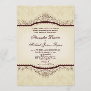 Ornate Vintage Wedding Invitations
