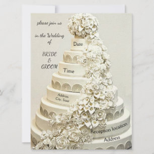 “Ornate Wedding Cake” Wedding Invitation