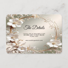 Ornate White Floral Frame Detail