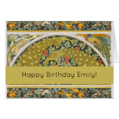 Ornate William Morris Style Peacock Grapevine Art (Front Horizontal)