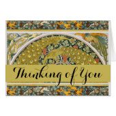 Ornate William Morris Style Peacock Grapevine Art (Front Horizontal)