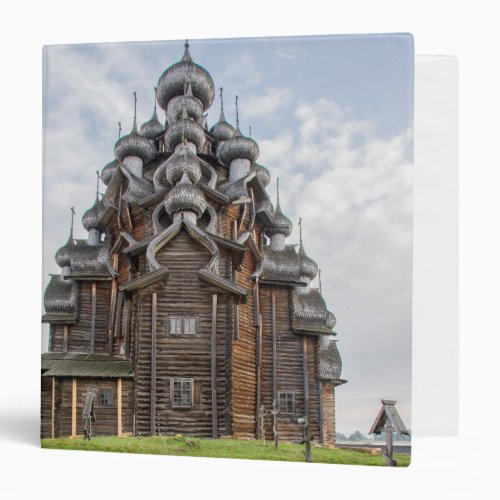 Ornate wooden church Russia Binder