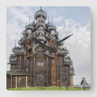 Ornate wooden church, Russia