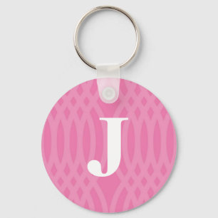 Ornate Woven Monogram - Letter J Keychain
