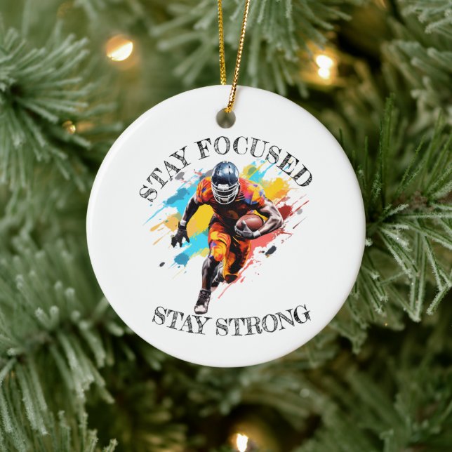 Ornement Ceramic NFL motivation Ceramic Ornament (Tree)