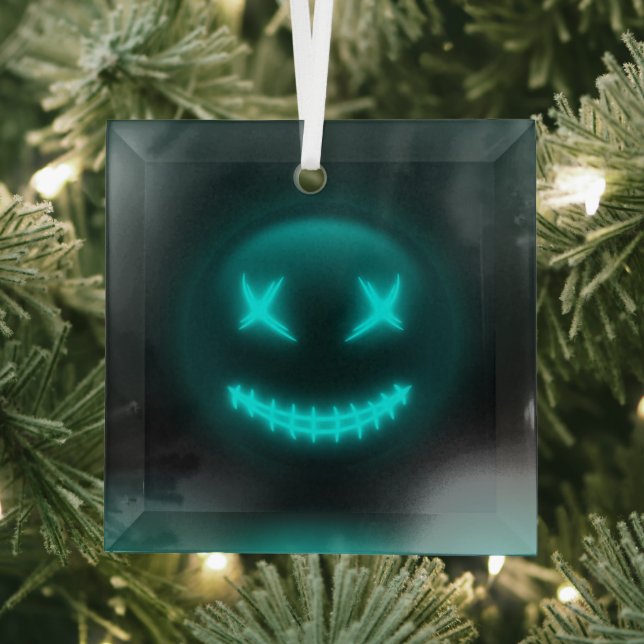 Ornement En Verre Bluemoji Glass Ornament (Insitu)