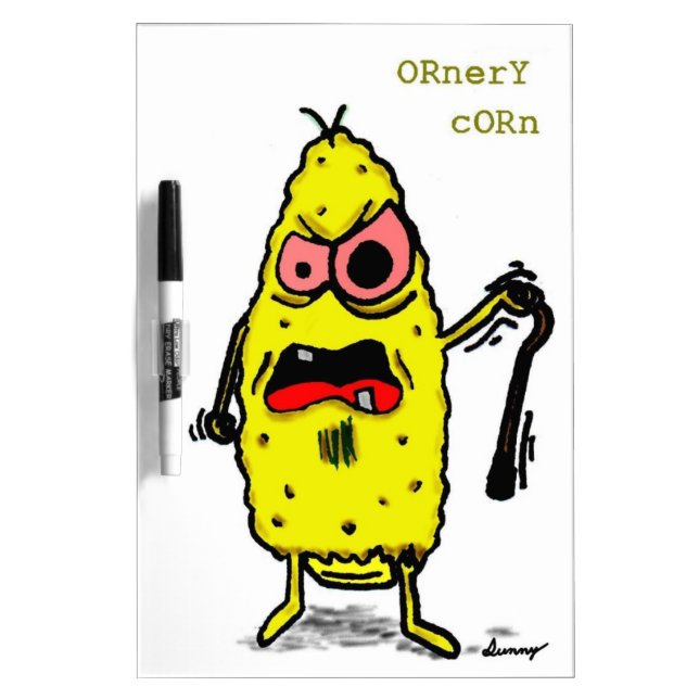 Ornery Corn Dry Erase Board (Front)