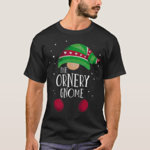 Ornery Gnome Family Matching Pajamas Christmas Gif T-Shirt