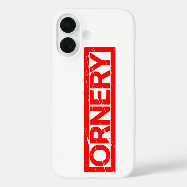 Ornery Stamp Case-Mate iPhone Case (Back)