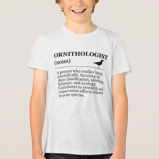 Ornithologist Definition - Vogelkunde (Birdwatchin Tri-Blend Shirt (Front)