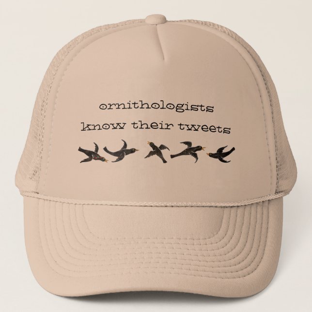Ornithologists tweets trucker hat (Front)