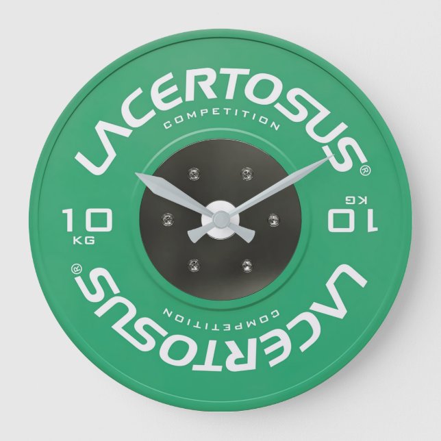 orologio da muro con foto disco bodybuilding large clock (Front)