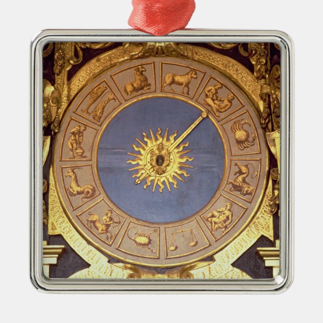 Orologio Zodicale (Zodiac Clock) (fresco and gilde Metal Ornament (Front)