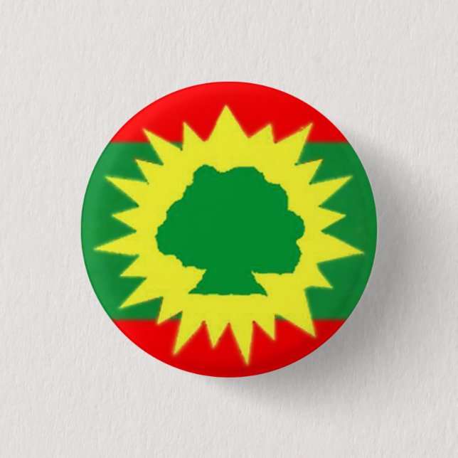 Oromia flag on button (Front)