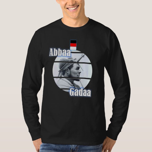 Oromo culture cultural dress tradition Abbaa Gada T-Shirt (Front)