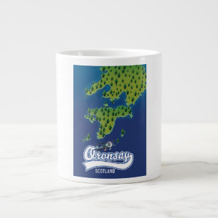 Oronsay Scotland island map Giant Coffee Mug