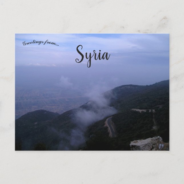 Orontes Valley Syria Postcard (Front)