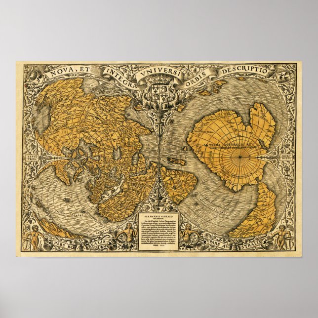 Oronteus Finaeus Map Poster (Front)