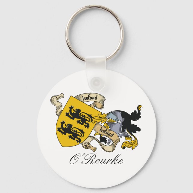 O'Rourke Family Crest Keychain (Front)