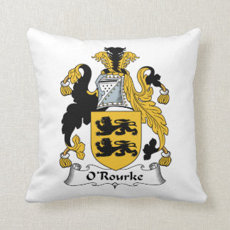 O'Rourke Family Crest Throw Pillow