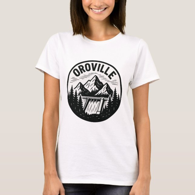 Oroville California - Emblem design T-Shirt (Front)