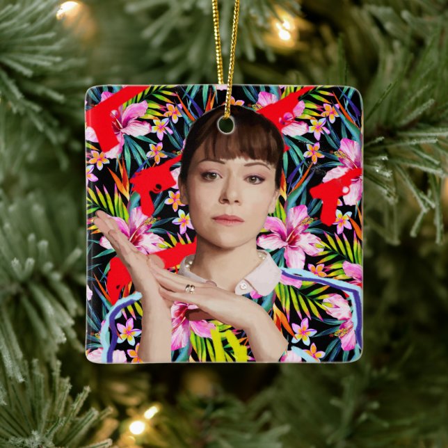 Orphan Black | Alison - Floral Pattern Ceramic Ornament (Tree)