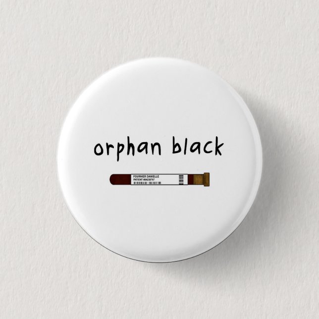 Orphan Black badge / button - vial (Front)
