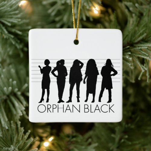 Orphan Black  Character Silhouette Ceramic Ornament
