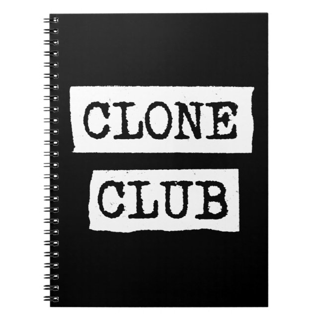 Orphan Black | Clone Club Typography Notebook (Front)