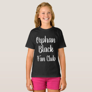 Orphan Black fan club calligraphy font T-Shirt