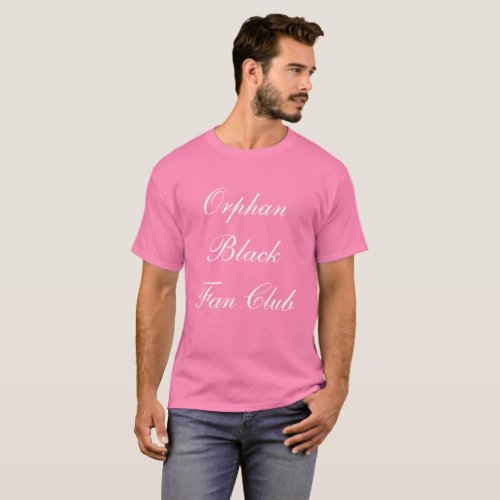 Orphan Black Fan Club cursive script T_Shirt