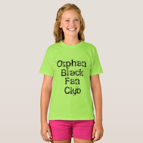Orphan Black fan club distressed font T_Shirt