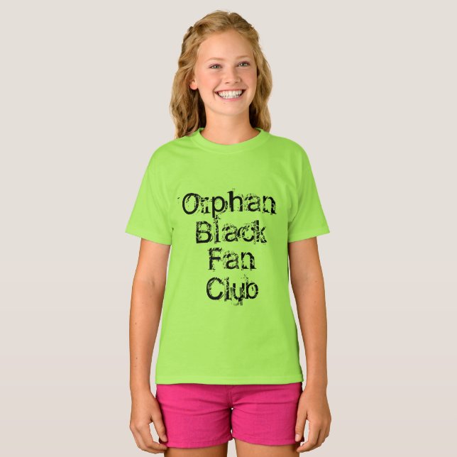 Orphan Black fan club distressed font T-Shirt (Front Full)