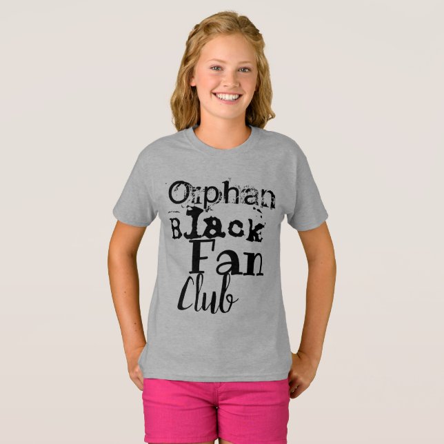Orphan Black Fan Club,mixed fonts T-Shirt (Front Full)