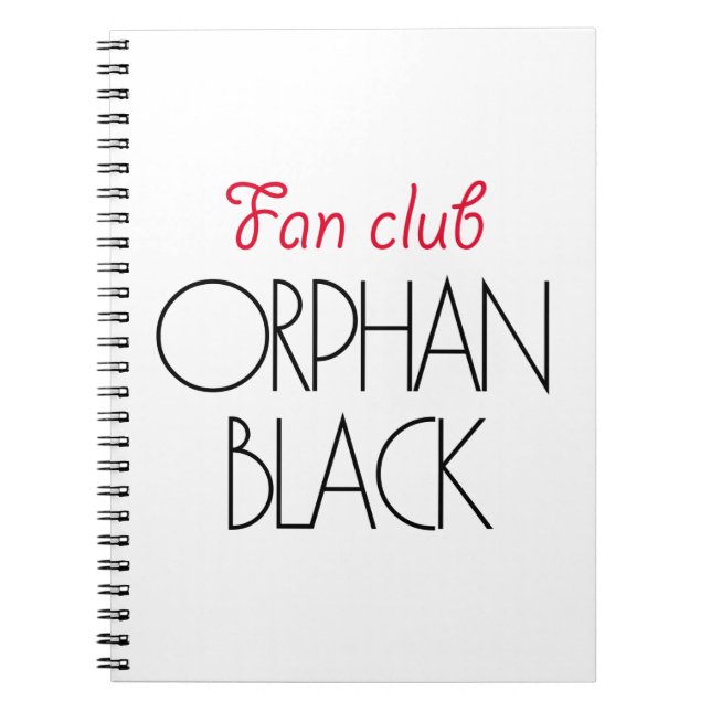 Orphan black fan club notebook (Front)