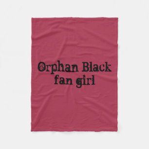 Orphan Black fan girl in fancy Goth letters Fleece Blanket