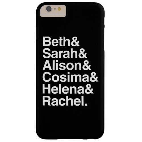 Orphan Black  Helvetica Design Barely There iPhone 6 Plus Case