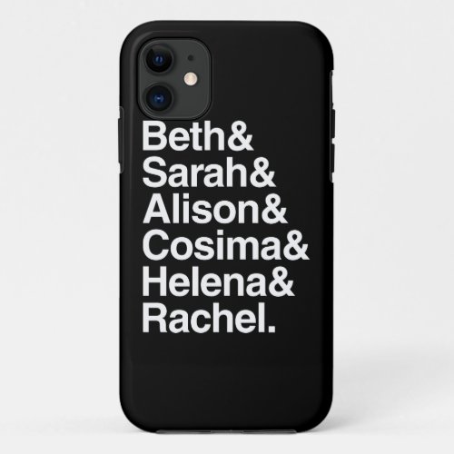 Orphan Black  Helvetica Design iPhone 11 Case